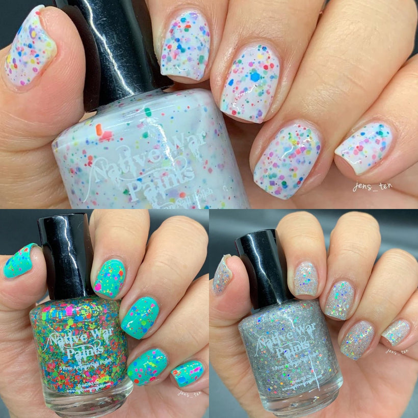 Glittery Trio