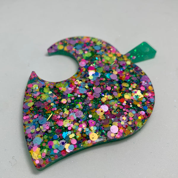 Two Sided Leaf Keychain