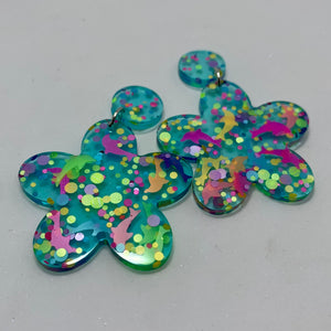 Neon Dots and Dolphins Flowers